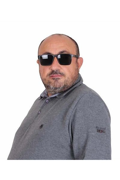 Starbattal Ανδρικό φούτερ με γιακά πόλο μεγάλου μεγέθους - 24409 ANTHRACITE MELANGE