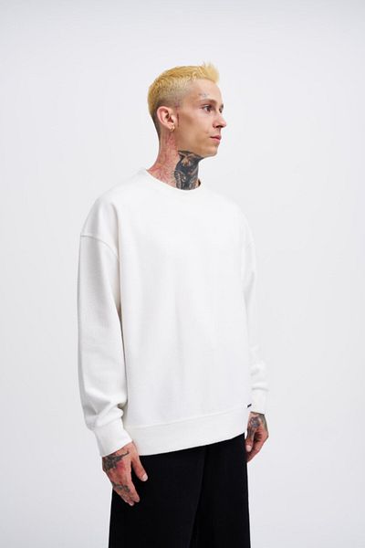 Machinist Мъжки суитшърт Ponte Cashmere Oversize Ecru