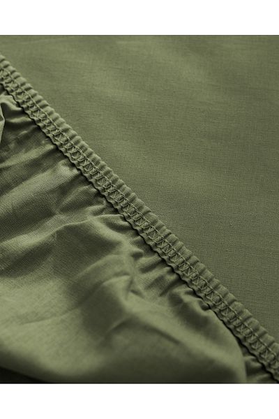 Madame Coco Manon Double 100% Cotton Ranforce Fitted Sheet - Khaki
