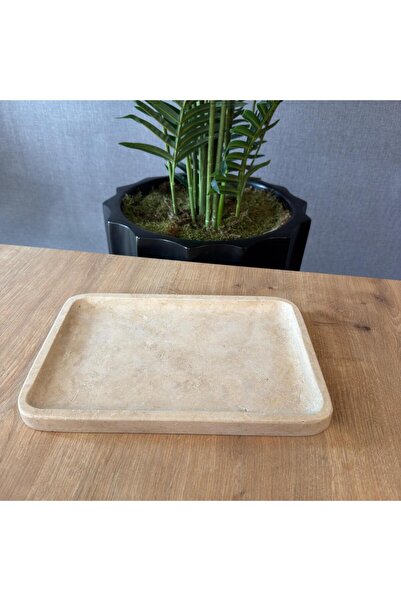 LİSPERA منظم حمام رخامي من الترافرتين، صينية رخامية من الترافرتين