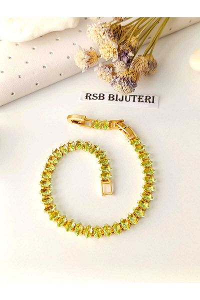RSB Bijuteri BRACELET STONE WATERWAY GREEN INTAINED STEEL + GIFT PACKAGE