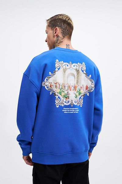 Machinist Ανδρικό φούτερ με στάμπα Renaissance Oversize Saks