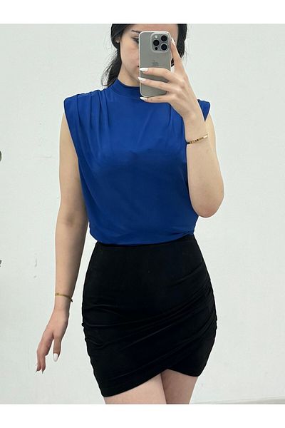 Modamorfo Saks Sandy-Bluse – gepolstertes Design mit Nullärmeln