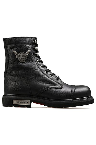 Harley Davidson Men's Black Boots - 025m 100553   Black Leather