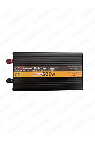 Powermaster 12 V Volt 300 W Watt Modifiye Sinus Solar İnverter 220V Çevirici İnvertör Dönüştürücü