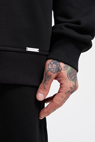 Machinist Огромна базова блуза без шардони ЧЕРЕН