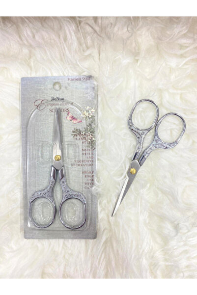 JIENUO Foarfece de logodnă Silver Promise - pentru deschiderea panglicilor, c...