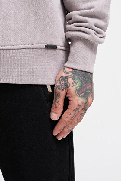 Machinist Чоловічий базовий однотонний оверсайз світло-сірий світшот