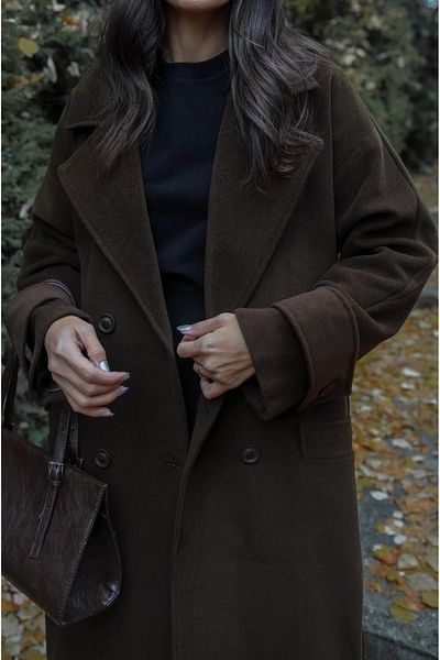 My Blog Καφέ New Tokyo Long Stamp Coat- 509029