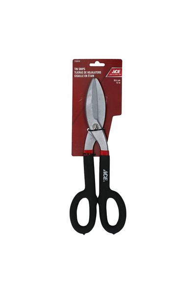 ACE Ergonomic Vinyl Grip Handle Durable Tin Snips 12inch 82-152