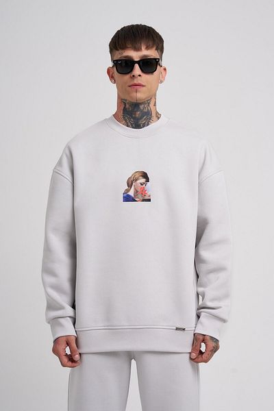 Machinist Ανδρικό φούτερ Oversize Holiness Basic Grey
