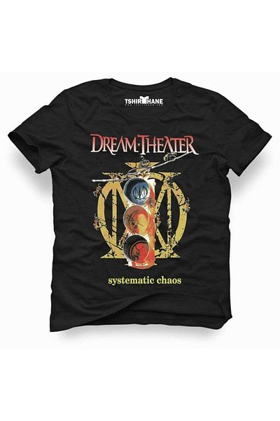 Tshirthane Ανδρικό μπλουζάκι Dream Theater Systematic Chaos Rock Metal Music Printed