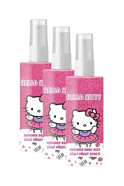 Hello Kitty Çocuklara Özel Hello Kitty Shimmer Body Mist Simli Vücut Spreyi 150 ml (3 Adet)