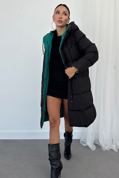 Weyeze Double Sided Long Puffer Coat Ad-K50501Lnw