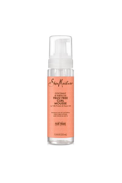 Shea Moisture Curl Mousse Coconut and Hibiscus for Frizz Control Styling Mousse with Shea Butter 221ml