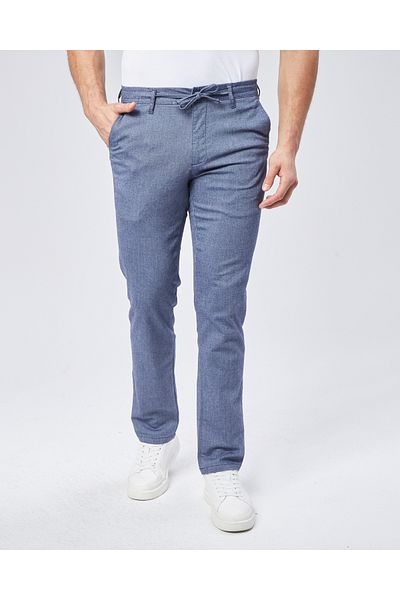 daddies cool with epic Blue Woven Jogging Fit Casual Trousers