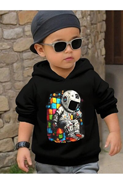 DAXİS Sportwear Company Детска суитшърт с качулка и принт