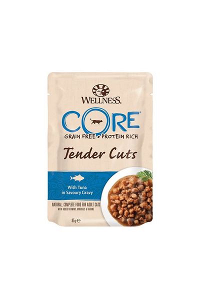 wellness Core Tender Cuts with Tuna in Gravy - 85 g - Pack of 24