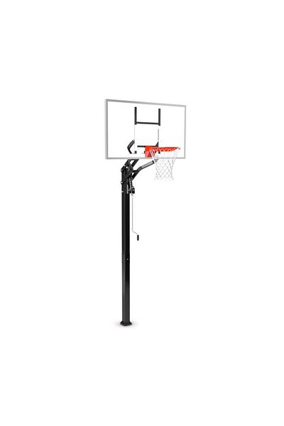 SPALDING 4-Pole Acrylic Board In Ground Basketball Hoop 54 Inch