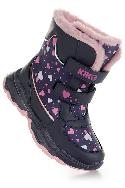 Kiko Kids Cizme de Zapada Fete Fulg de Nea Velcro Rezistente la Apa Rece