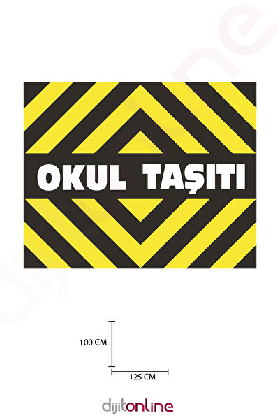 Dijitonline Servis Aracı Okul Taşıtı Kaplama Sticker - Okul Taşıtı Sticker - ...