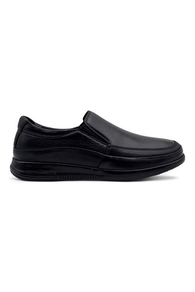 Voyager 4297 PANTOFI COMFORT BĂRBAȚI DIN PIELE GENUINĂ NEGRE