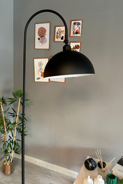 Bamyum Siyah Lambader Hareketli Başlık Modern Dekoratif Metal Oturma Odası Çalışma Odası Lambası