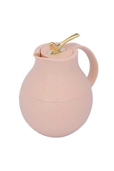 Royal Thermos Royal 6 Plus Luxury 0.95 Liter Matte Peach Asfoura Gold Squeeze