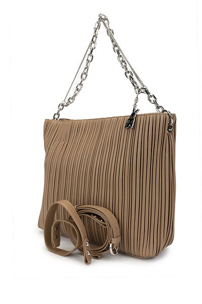 Tamer Tanca Women's Vegan Taupe Shoulder Bag