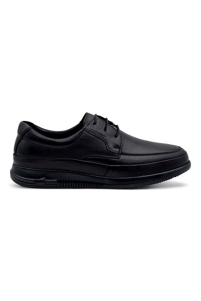 Voyager 4325 PANTOFI COMFORT BĂRBAȚI DIN PIELE GENUINE NEGRE