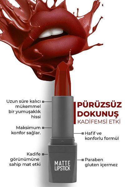 Alix Avien ALIX AVIEN MATTE LIPSTICK 423 WINE RED
