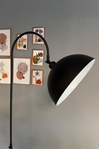 Bamyum Siyah Lambader Hareketli Başlık Sehpalı Modern Dekoratif Metal Oturma Odası Çalışma Odası