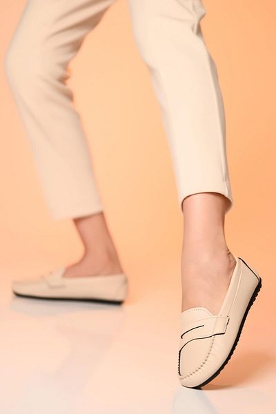 Beyond Γυναικεία Cream College Casual Daily Ballerina Shoes Bynddem01