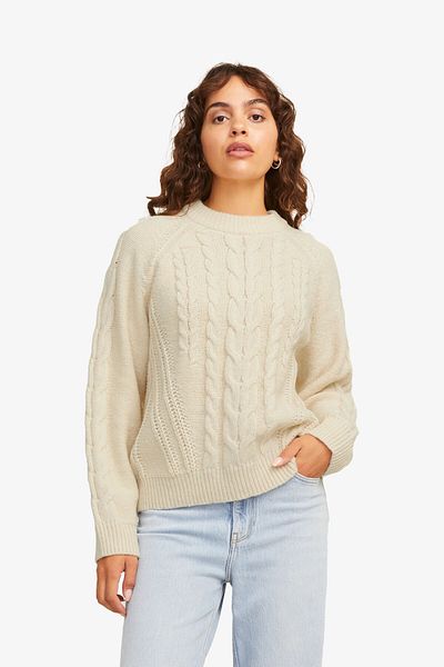 JJXX Jxjosie Vanillaice Beige Women's Sweater - 12255370