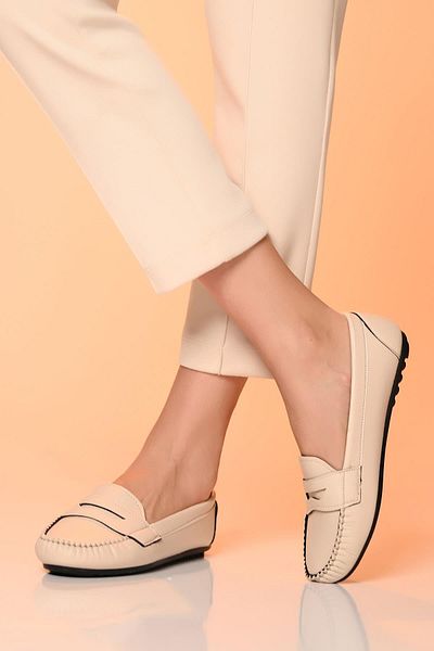 Beyond Γυναικεία Cream College Casual Daily Ballerina Shoes Bynddem01