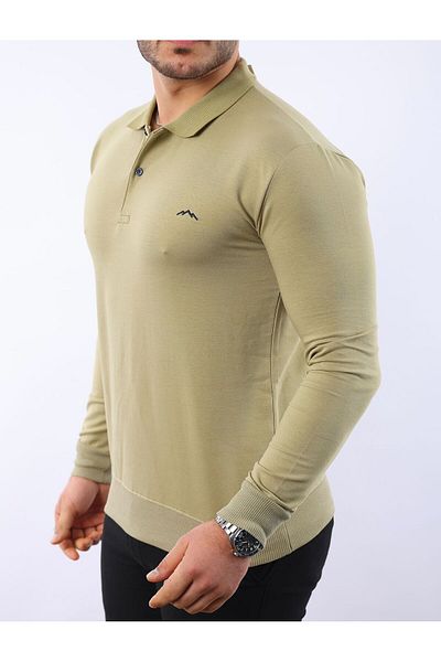 LOADER Plus Size Polo Collar Sweatshirt