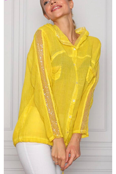 Yaren Moda Kadın Şile bezi ceket