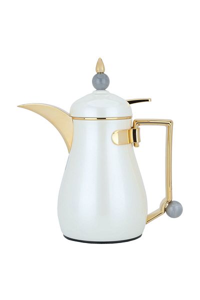 Alsaif Gallery Thermos Crystal Pearl Gold Ball Gray 0.35 Litres
