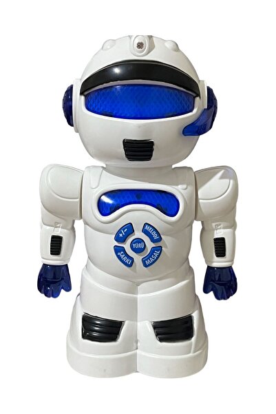 TRUST STORE Robot Çarp Dön Sesli Işıklı 15 fonksiyonlu Robot 25 Cm