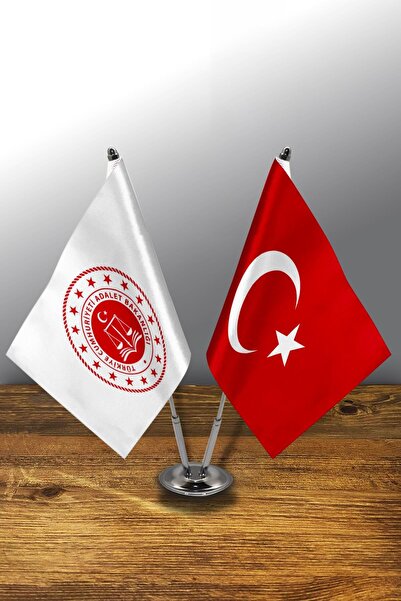 Bilsan İkili Kurum Masa Bayrağı Set - Gençlik Ve Spor Bakanlığı