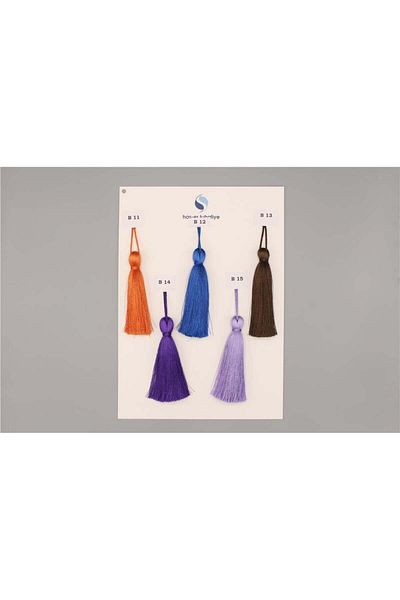 Gül 12 cm Purple Polyester Tassel