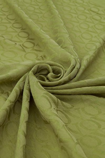 Valentino Orlandi Eșarfă Jacquard Alia-2 - Design verde ulei
