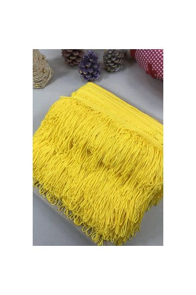 Gül Yellow Fringe Ribbon - 7 Cm, 25 m