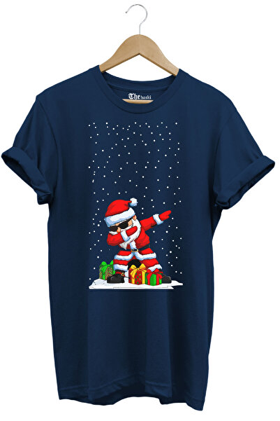 The Baski تي شيرت سانتا كلوز بتصميم رائع للعام الجديد مصنوع من القطن بنسبة 10...