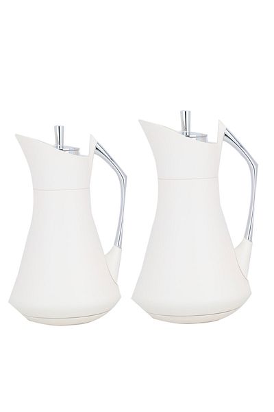 Alsaif Gallery Karma Pro Thermos Set Pearl Silver 2 Pieces