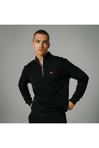 Ellesse Ανδρικό μπουφάν - Μισό φερμουάρ, EM465-BK