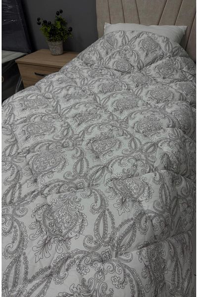 Clasy Satin 100% Cotton Satin Single Quilt Toledo V1 Beige