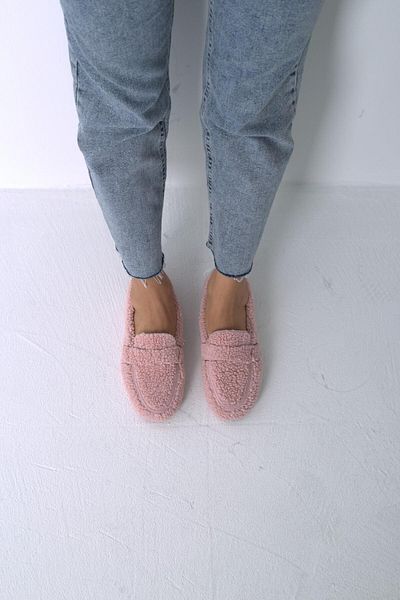 Beyond Powder Colored Women's Teddy Plush Ballerinas - Bynddem04