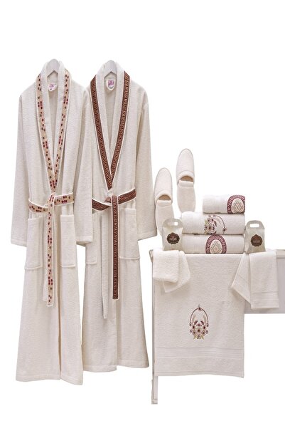 MaisonArt Nurpak Meltem Family Σετ μπουρνούζι 16 τεμαχίων, σετ μπουρνούζι σε κουτί