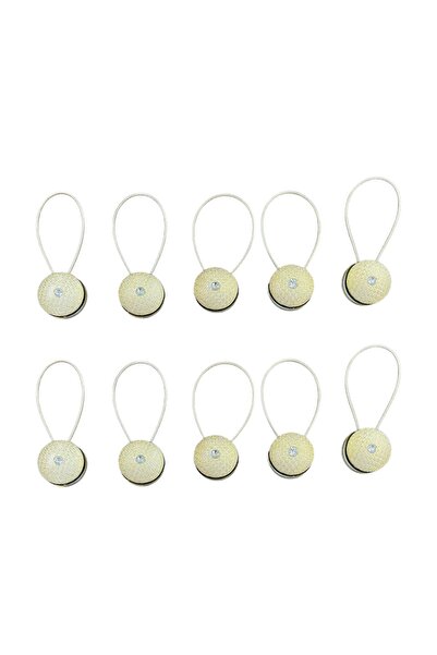 Şahinsoy perde 10 bucăți - zăvor pentru perdea, colector de perdea aurie cu m...